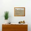 cherry natural wood frame ant farm hanging on wall